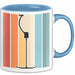 Ski Tasse Geschenk Grafik Skilift Becher Blau Trendation