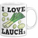 I Love Lauchs Tasse Geschenk Jogger Fitness Fun Spass Weiß Trendation