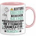 Rettungssanitäter Geschenk Tasse Lustiger Spruch Erheben Sie Sich Der Rettungssanitäter Betritt den Raum Rosa Trendation