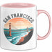 Francisco Kalifornien USA Tasse Geschenk Lustige Geschenkidee Spruch Rosa Trendation