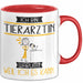 Tierärztin Tasse Geschenk Ich Bin Tierärztin Warum Weil Ich Es Kann Geschenkidee Geburtstag Rot Trendation