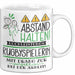 Rugbyspielerin Tasse Geschenk Lustig Abstand Halten Hochleistungs-Rugbyspielerin Mit Drang Zur Perfektion Bei Der Arbeit Weiß Trendation