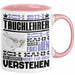 Tauchlehrer Geschenk Kaffee-Tasse Geschenkidee für Tauchlehrer Ich Bin Tauchlehrer Ich Kann Es Dir Erklären Jedoch Nicht Für Dich Verstehen Spruch Lustig Rosa Trendation