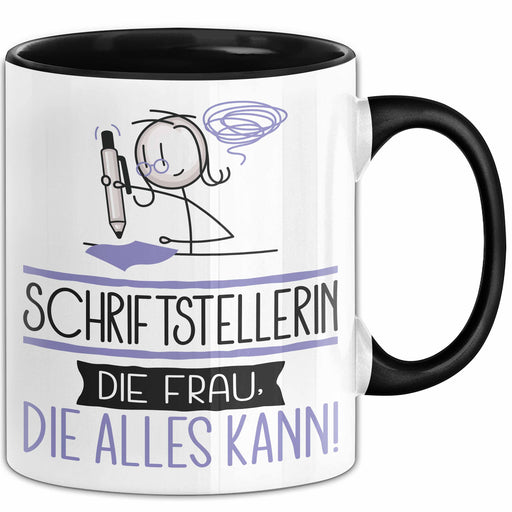 Schriftstellerin Geschenk Tasse Becher Die Frau Die Allen Kann Geschenkidee für eine Schriftstellerin Lustig Trendation