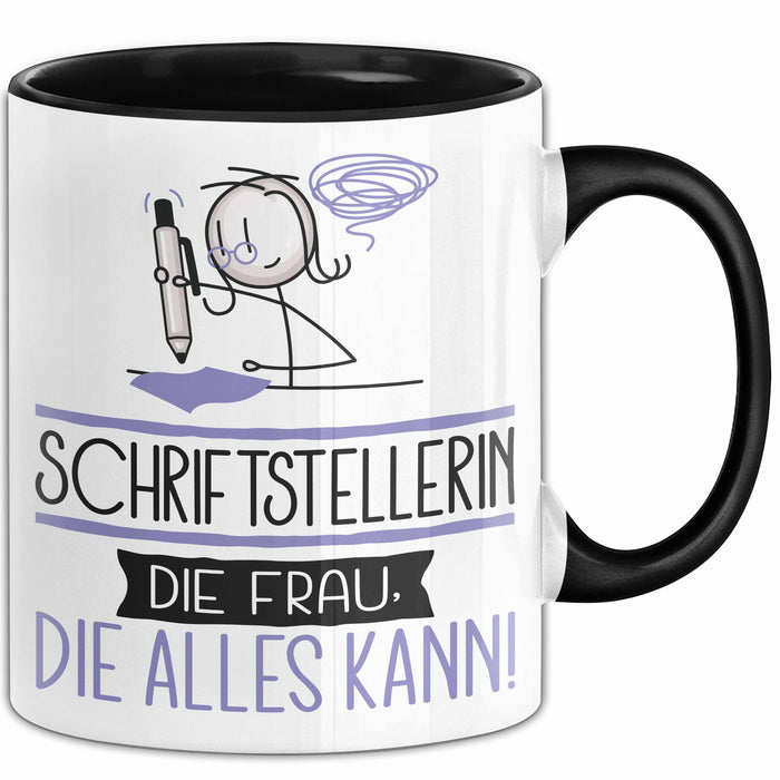 Schriftstellerin Geschenk Tasse Becher Die Frau Die Allen Kann Geschenkidee für eine Schriftstellerin Lustig Trendation