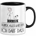 Geschenk für Hundeausführerin Tasse Lustige Geschenkidee Geburtstag Ich Bin Hundeausführerin Ich Darf Das Trendation