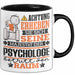 Psychologe Geschenk Tasse Lustiger Spruch Erheben Sie Sich Der Psychologe Betritt den Raum Schwarz Trendation
