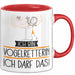 Geschenk für Vogelretterin Tasse Lustige Geschenkidee Geburtstag Ich Bin Vogelretterin Ich Darf Das Rot Trendation