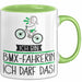 Geschenk für BMX-Fahrerin Tasse Lustige Geschenkidee Geburtstag Ich Bin BMX-Fahrerin Ich Darf Das Grün Trendation