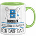 Geschenk für Aquarium-Hobbyistin Tasse Lustige Geschenkidee Geburtstag Ich Bin Aquarium-Hobbyistin Ich Darf Das Grün Trendation