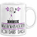 Geschenk für Musikmanagerin Tasse Lustige Geschenkidee Geburtstag Ich Bin Musikmanagerin Ich Darf Das Weiß Trendation
