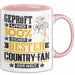 Country-Fan Geschenk Lustiger Spruch für Country-Fan Geschenkidee Bester Country-Fan Der Welt Rosa Trendation