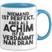 Achim Tasse Niemand Ist Perfekt, Aber Als Achim Ist Er Verdammt Nah Dran Blau Trendation