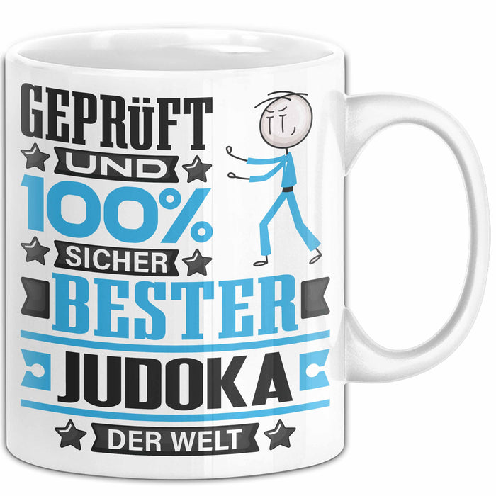 Judoka Geschenk Lustiger Spruch für Judoka Geschenkidee Bester Judoka Der Welt Weiß Trendation