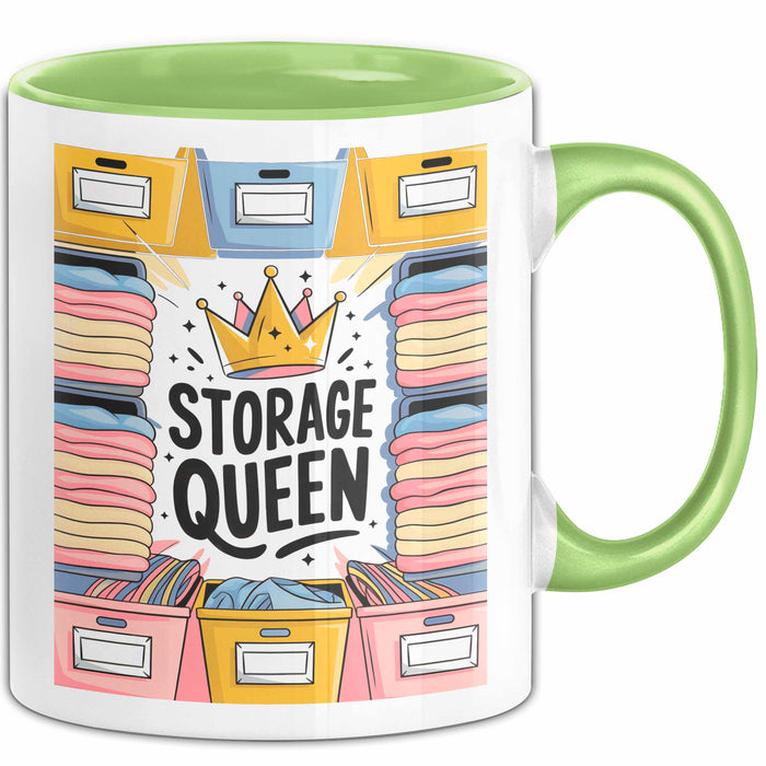 Haushalts Organisator Tasse Geschenk Lustige Geschenkidee Spruch Für Ordentliche Zuhause Liebhaber Grün Trendation