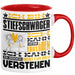 Stiefschwäger Geschenk Kaffee-Tasse Geschenkidee für Stiefschwäger Ich Bin Stiefschwäger Ich Kann Es Dir Erklären Jedoch Nicht Für Dich Verstehen Spruch Lustig Rot Trendation