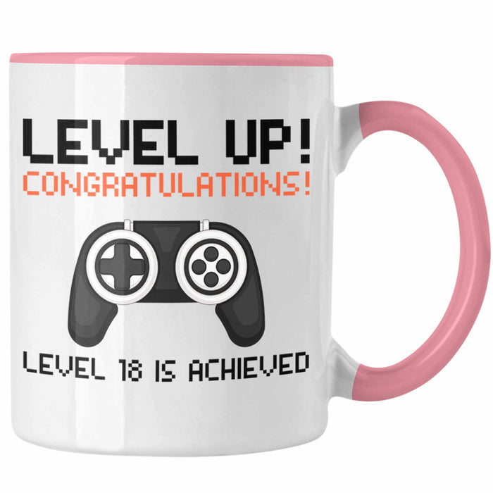 Trendation - 18. Geburtstag Tasse Jungen Jungs Geschenk 18er Geschenkidee 18 Sohn Gamer Trendation