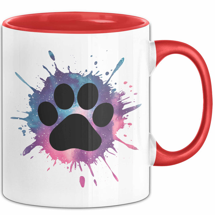 Hund Tierliebhaber Tasse Geschenk Lustige Geschenkidee Spruch Rot Trendation