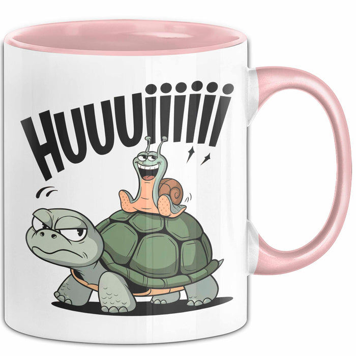 Schildkröte Tierliebhaber Tasse Geschenk Lustige Geschenkidee Spruch Schildkröte Und Schnecke Rosa Trendation
