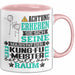 Kung-Fu-Meister Geschenk Tasse Lustiger Spruch Erheben Sie Sich Der Kung-Fu-Meister Betritt den Raum Rosa Trendation