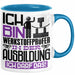 Werkstoffprüfer Ausbildung Tasse Geschenk Ich Bin Werkstoffprüfer In Der Ausbildung Ich Darf Das Geschenkidee Spruch Blau Trendation