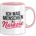Krankenschwester Pflege Betreuung Tasse Geschenk Lustige Geschenkidee Spruch Ich Mag Menschen In Narkose Rosa Trendation