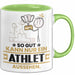 Athlet Geschenk Tasse So Gut Kann Nur Ein Athlet Aussehen Geschenkidee Kaffee-Becher Grün Trendation