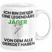 Jäger Geschenk Tasse Lustige Geschenkidee Geburtstag für Jäger Ich Bin Dieser Legendäre Jäger Von Dem Alle Geredet Haben Kaffee-Becher Weiß Trendation