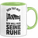 Introvertierter Schlafliebhaber Tasse Geschenk Lustige Geschenkidee Spruch Der Tut Nix Der Will Nur Seine Ruhe Grün Trendation