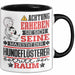 Hundeflüsterer Geschenk Tasse Lustiger Spruch Erheben Sie Sich Der Hundeflüsterer Betritt den Raum Schwarz Trendation