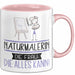 Naturmalerin Geschenk Tasse Becher Die Frau Die Allen Kann Geschenkidee für eine Naturmalerin Lustig Rosa Trendation