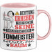 Tonmeister Geschenk Tasse Lustiger Spruch Erheben Sie Sich Der Tonmeister Betritt den Raum Rosa Trendation