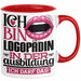 Logopädin Ausbildung Start Geschenk Tasse Ich Bin Logopädin In Der Ausbildung Ich Darf Das Kaffee-Becher Geschenkidee Rot Trendation
