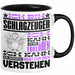 Schlagzeuger Geschenk Kaffee-Tasse Geschenkidee für Schlagzeuger Ich Bin Schlagzeuger Ich Kann Es Dir Erklären Jedoch Nicht Für Dich Verstehen Spruch Lustig Schwarz Trendation
