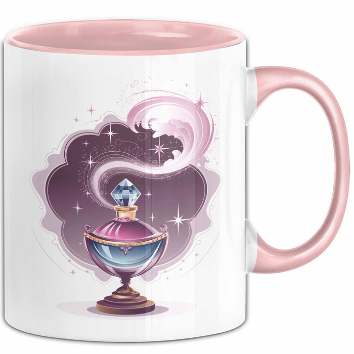 Parfüm Liebhaber Tasse Geschenkidee für Duft Fan Rosa Trendation