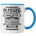 TRENDATION 50. Geburtstag Tasse Frau Mann Geschenk 50er Geschenkidee 50 Mutter Vater Blau Trendation