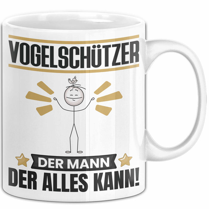 Vogelschützer Tasse Geschenk für Vogelschützer Der Mann Der Alles Kann Geschenkidee zum Geburtstag Weiß Trendation