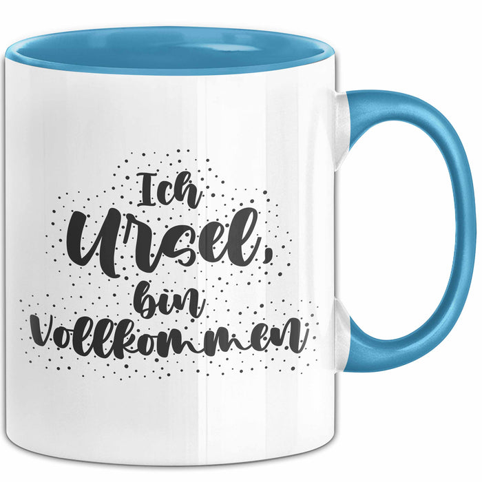 Ursel Tasse Ich Ursel, Bin Vollkommen Geschenk Blau Trendation