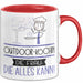 Outdoor-Köchin Geschenk Tasse Becher Die Frau Die Allen Kann Geschenkidee für eine Outdoor-Köchin Lustig Rot Trendation