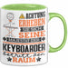 Keyboarder Geschenk Tasse Lustiger Spruch Erheben Sie Sich Der Keyboarder Betritt den Raum Grün Trendation