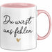 Büroarbeit Kollege Abschied Tasse Geschenk Lustige Geschenkidee Spruch Du Wirst Uns Fehlen Rosa Trendation