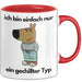 Ich Bin Einfach Nur Ein Gechillter Entspannter Typ Tasse Geschenk Dank Meme Liebhaber Im Just A Chill Guy Becher Rot Trendation