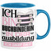 Buchbinderin Ausbildung Start Geschenk Tasse Ich Bin Buchbinderin In Der Ausbildung Ich Darf Das Kaffee-Becher Geschenkidee Blau Trendation