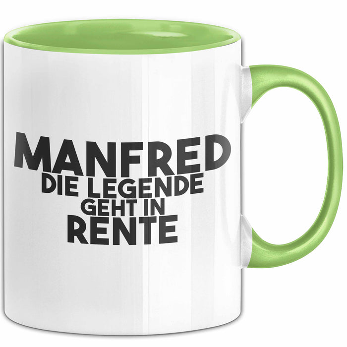 Manfred Tasse Manfred – Die Legende Geht In Rente Geschenk