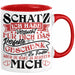 Valentinstag Tasse Geschenk für Ihn Sie Männer Für Paare Freundin Geschenkidee Kaffee-Becher Liebe Ich Hab Versucht Für Dich Das Geschenk Zu Finden Aber Du Hast Ja Bereits Mich Rot Trendation