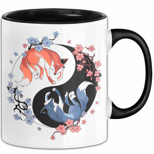 Fuchs Tierliebhaber Tasse Geschenk Lustige Geschenkidee Spruch Japanischer Kitsune Fuchs Trendation