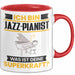 Jazz-Pianist Tasse Geschenk für Jazz-Pianist Geburtstag Lustiger Spruch Kaffee-Becher Was Ist Deine Superkraft Rot Trendation