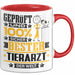 Tierarzt Geschenk Lustiger Spruch für Tierarzt Geschenkidee Bester Tierarzt Der Welt Rot Trendation