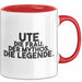 Ute Tasse Ute – Die Frau. Der Mythos. Die Legende. Geschenk Rot Trendation