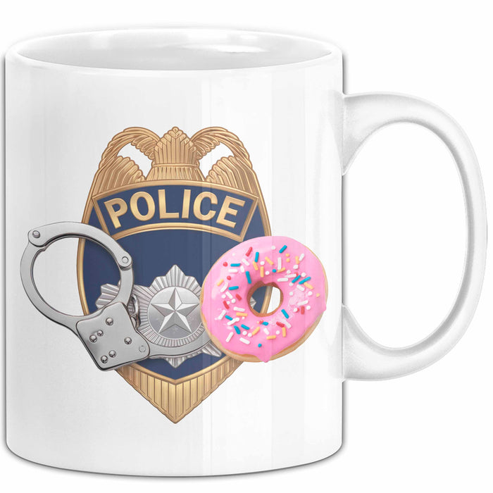 Polizist Tasse Geschenkidee Held der Strafverfolgung Geschenkidee Lustig Weiß Trendation
